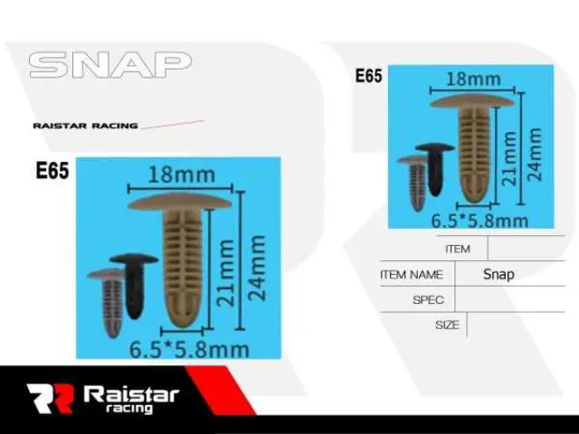 Σετ συνδετήρες αυτοκινήτου - 10pcs - R-F16101-25 - 180872 2