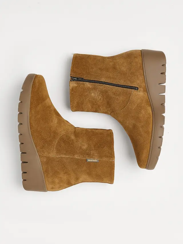 Mephisto Μποτάκια Γυναικείο δέρμα suede Καφέ MEP/NOELIE TOBACCO - 38 3