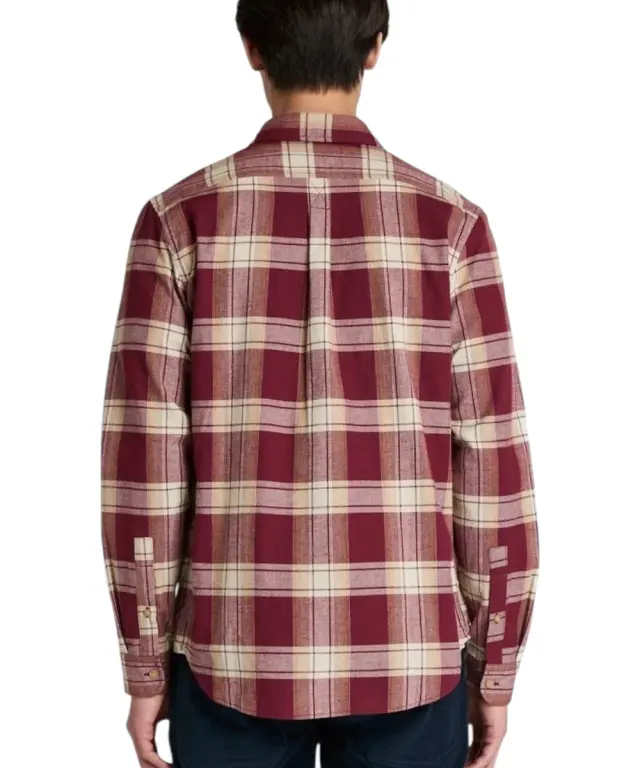 Timberland - Ανδρικό Πουκάμισο Herringbone Flannel Check Shirt TB0A42Y1-EYS Κόκκινο - M 2