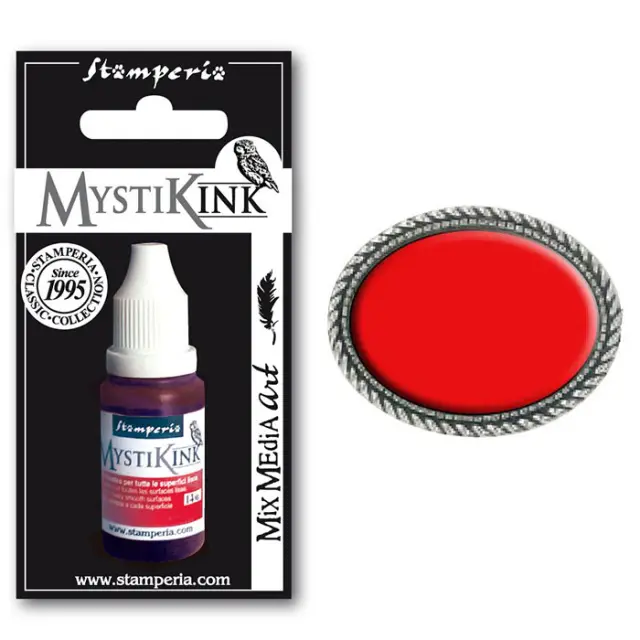 Χρώμα Stamperia Mystik Ink - Red - 18ml