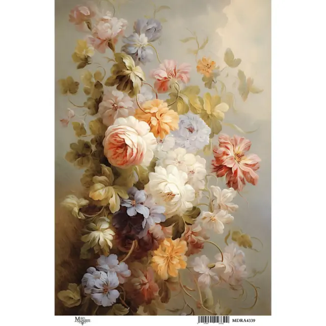 Ριζόχαρτο Maja's Memories, 22.5x32cm, Σύνθεση με λουλούδια, MDRA4339