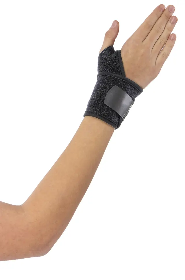 Anatomic Help 0553 Περικάρπιο με Αντίχειρα & Δέσιμο σε Μαύρο Χρώμα One Size 2