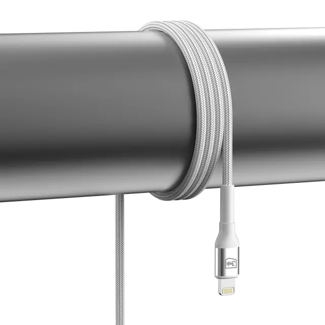 3mk® Hyper N-Series Καλώδιο USB-C σε Lightning 20W 1m/White. 2