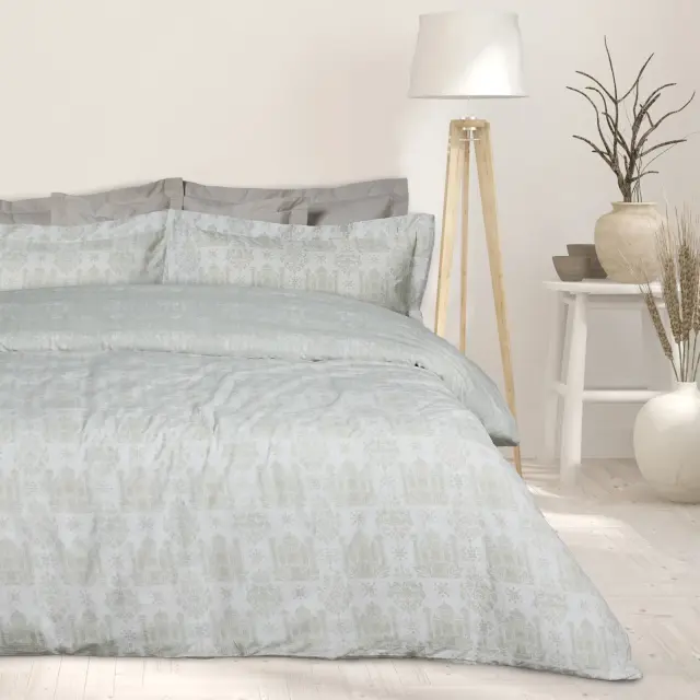 Das Home Σετ Σεντονια Μονα Happy 9673 Taupe - White Taupe - White