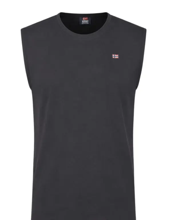 Norway Nautical School - Ανδρικό T-shirt Αμάνικο 835915-BLACK Μαύρο
