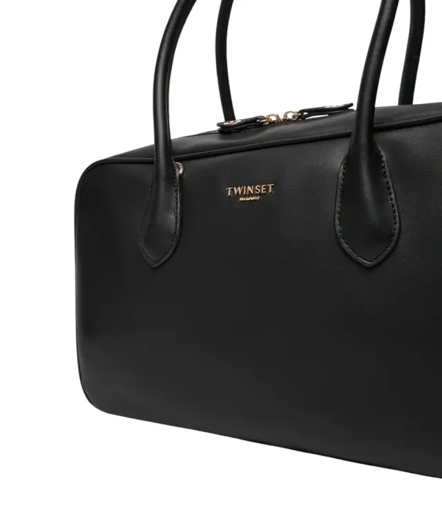 Twinset - Γυναικεία Τσάντα Large Bowler Bag 252TD8061-00006 Μαύρο 3