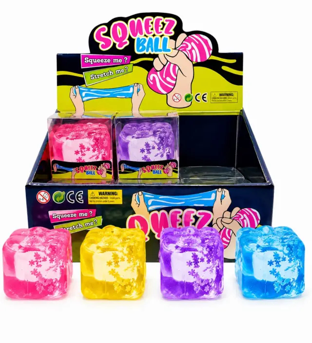 Stress Balls Ice Cube with Snowflakes 89460 OEM