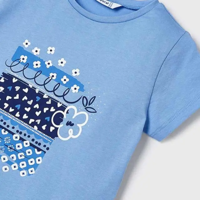 Mini 2 έως 10 ετών Μπλούζα σταμπωτή Better Cotton μπλε - 7Ε 2