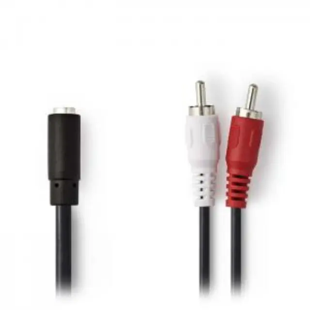 Καλώδιο 2x RCA αρσ - 1x 3,5mm θηλ., 0,2 m σε συσκευασία blister. 3