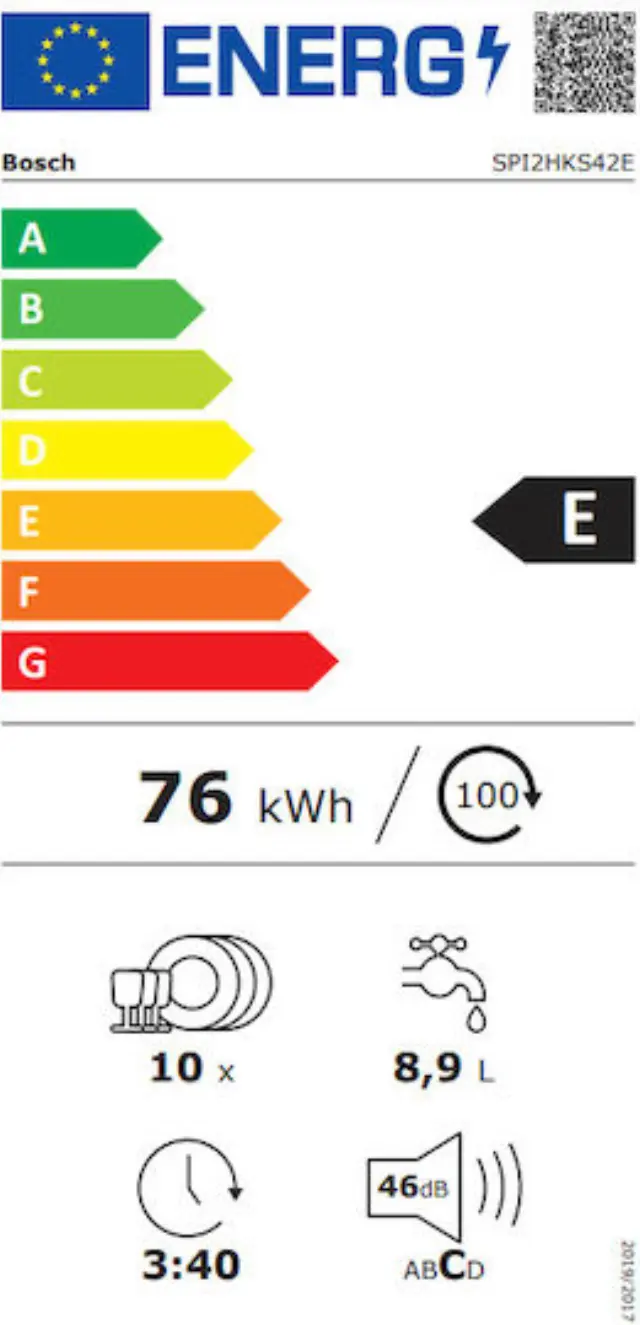 Bosch SPI2HKS42E Εντοιχιζόμενο Πλυντήριο Πιάτων με Wi-Fi για 10 Σερβίτσια Π45cm 2