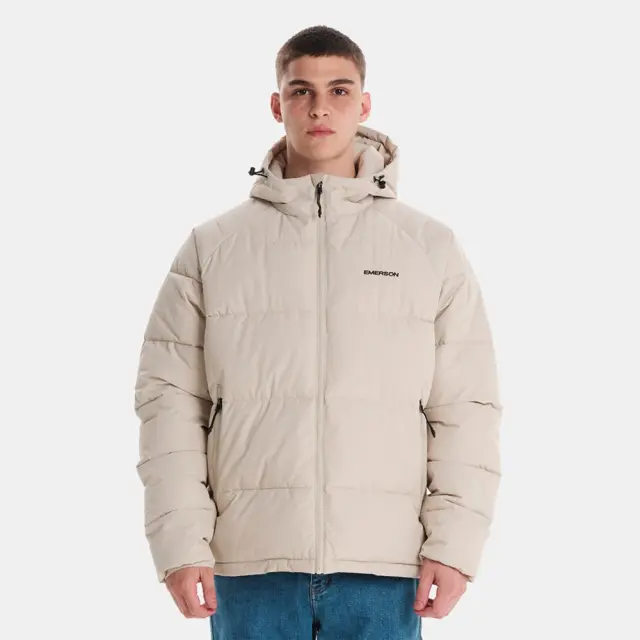 Emerson Men's Hooded Pufer Jacket (242.EM10.90-ECRU) - Εκρού