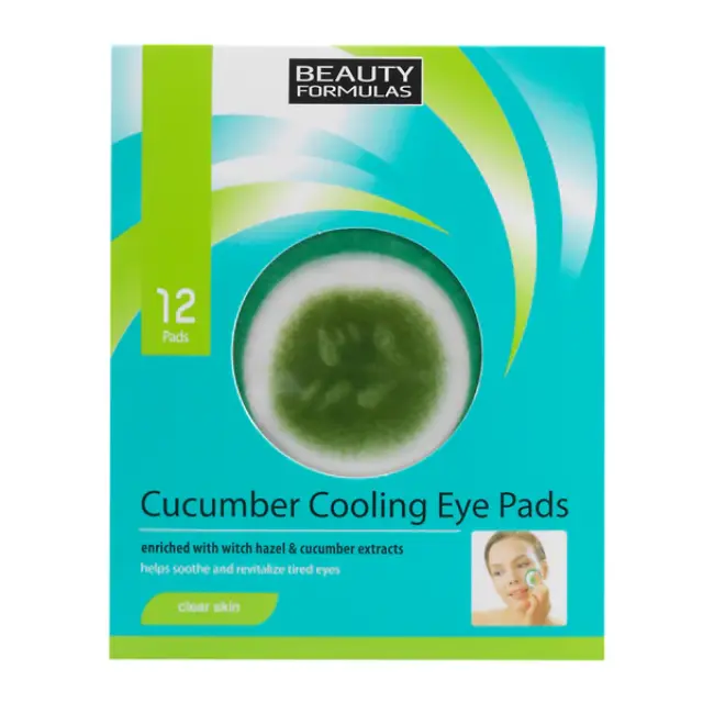 Beauty Formulas Cucumber Cooling Eye Pads 12τμχ