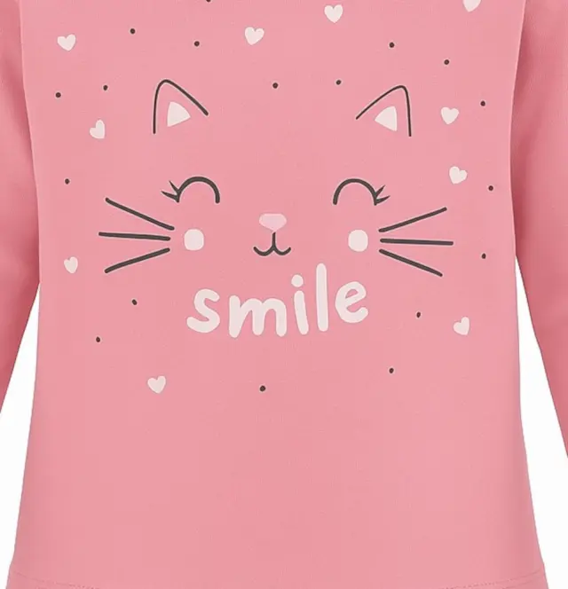 Μπλουζάκι Μακρυμάνικο Smile Venere Pink 8020625 - 12 M (80cm) 2