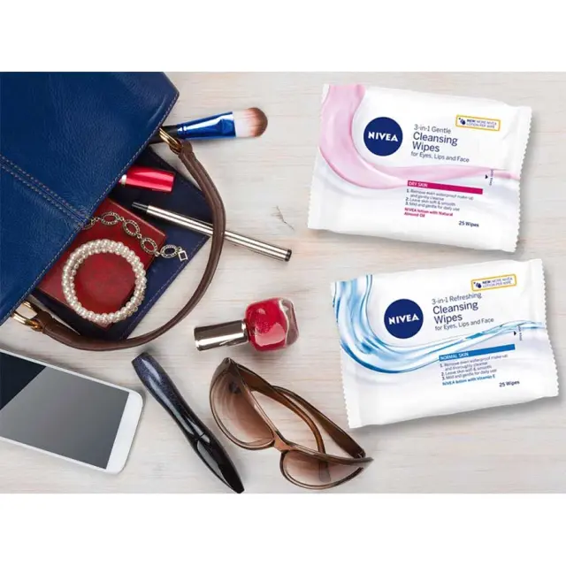 Nivea Απαλά Μαντηλάκια Καθαρισμού Για Ξηρή Επιδερμίδα 25Τεμάχια 2