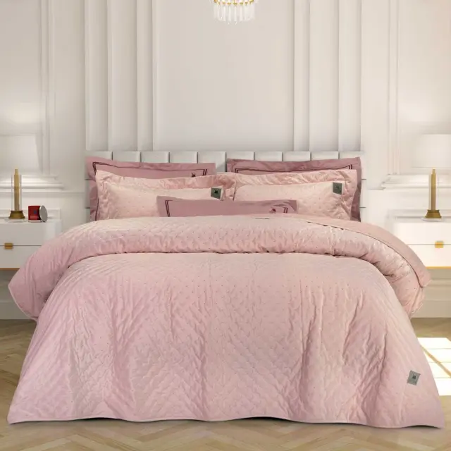 Ζεύγος Μαξιλαροθήκες 50x70+7 Oxford Classic Greenwich Polo Club 3431 Ροζ 100% Microfiber 2