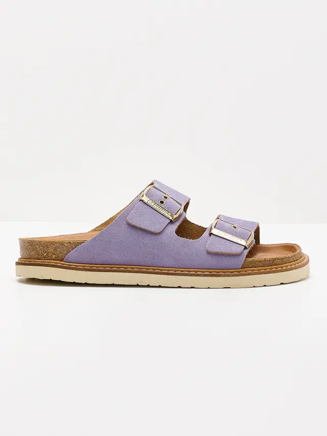 Genuins Πέδιλα Γυναικείο δέρμα suede Μωβ GEN/HAWAII VELOUR LAVENDER 2