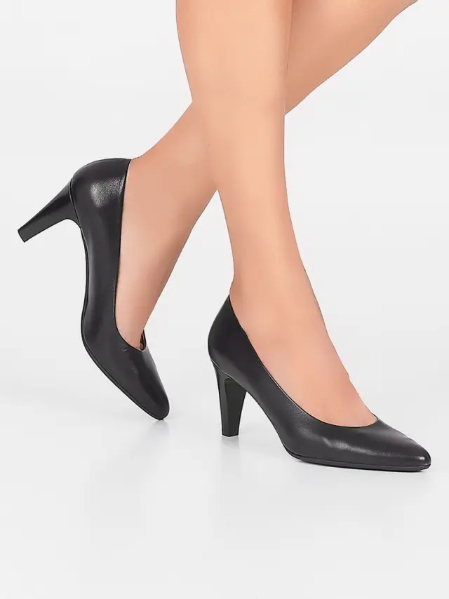 Vitulli Γόβες Γυναικείο δέρμα Μαύρο VIT/22181 NERO 2