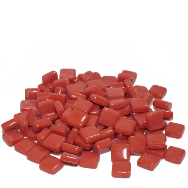 Γυάλινη Ψηφίδα Pure Glass PG52 - 10x10mm - Red - 100gr
