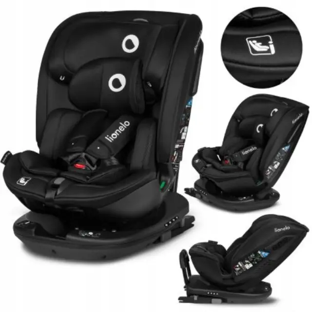 Lionelo Bastian RWF i-Size κάθισμα αυτοκινήτου 40-150 cm isofix Black Carbon 2