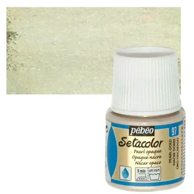 Pebeo Χρώμα Υφάσματος Setacolor Opaque - 97 Pearl Gold - 45ml