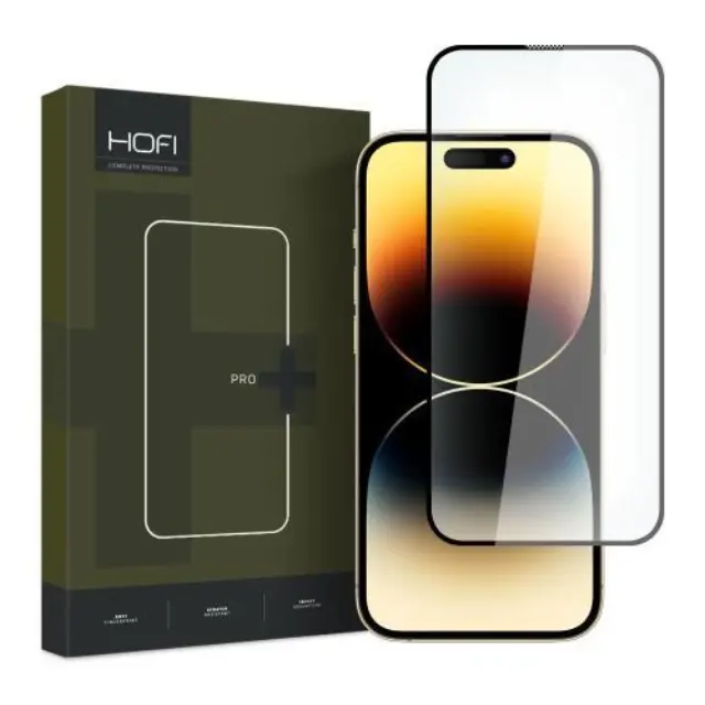 Tempered Glass Full Face Hofi Pro+ Apple iPhone 15 Pro Μαύρο (1 τεμ.) N62470