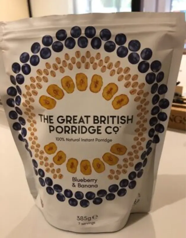 Blueberry & Banana Νιφάδες Βρώμης Γεύση Mύρτιλο & Μπανάνα 385gr