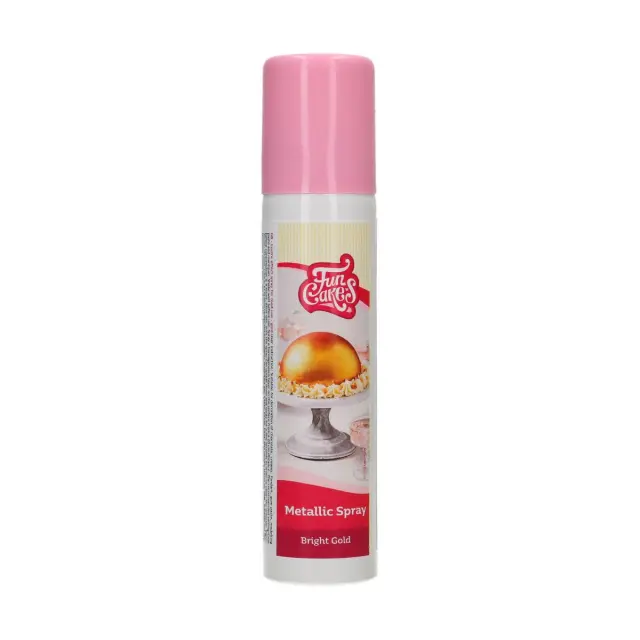 Funcakes Μεταλλικό Σπρέι - Λαμπερό Χρυσό - 100ml