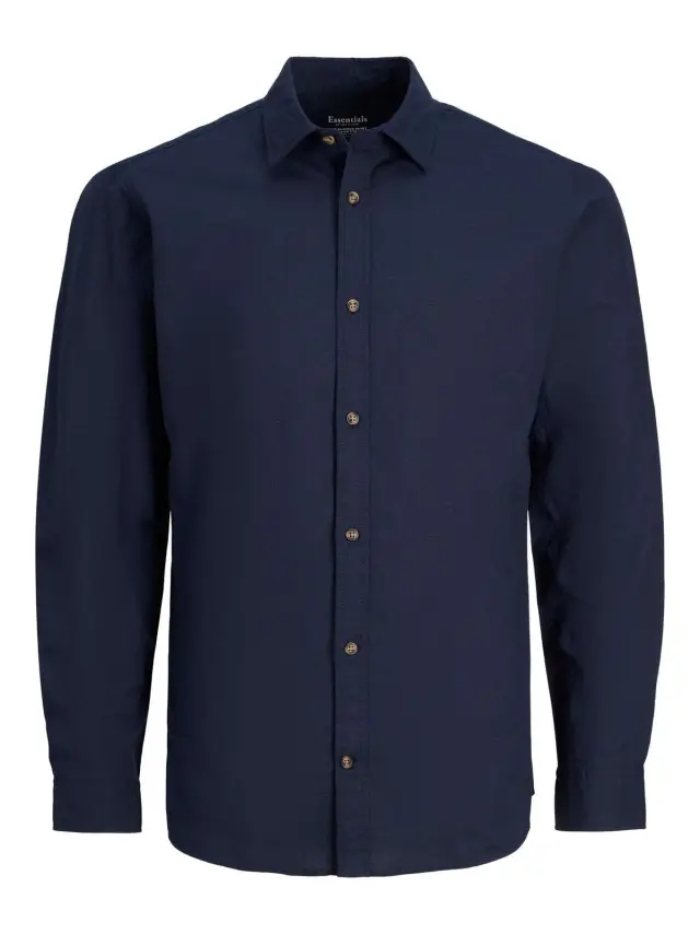 JJESUMMER SHIRT L/S S23 SN Navy Blazer