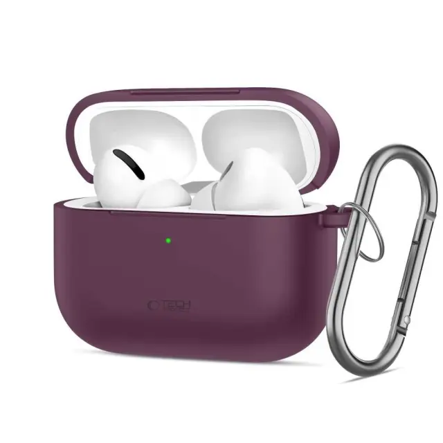 Tech-protect Silicone Hook Apple Airpods Pro 3 Burgundy