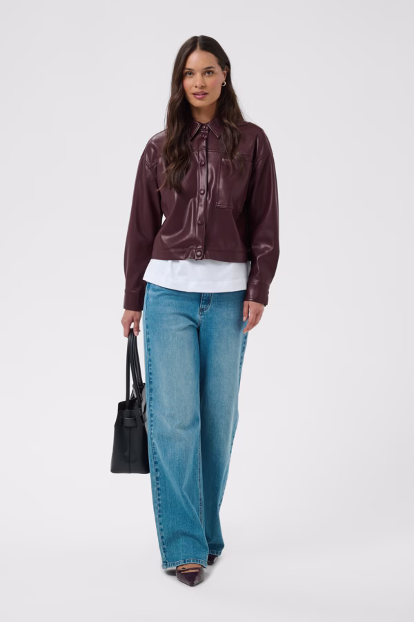 Kaffe KAarense Γυναικείο Μπορντό Jacket Μπορντό - 40 2