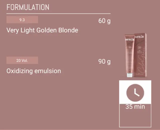 Sensus Color Grace M3K 9.3 Very Light Golden Blonde 100ml - (μόνιμη βαφή πολύ ανοιχτό ξανθό ντορέ) 3
