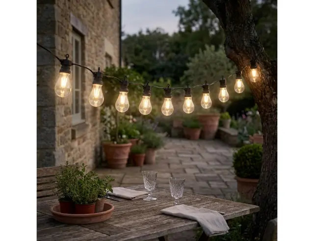 Διακοσμητικός Φωτισμός 10 LED , 7.5 Μέτρα - Θερμό Λευκό AXC100200