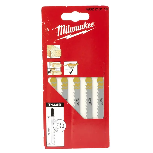 Milwaukee Λάμες Σέγας 75x4mm T 144 D 4932213116 5τμχ 2