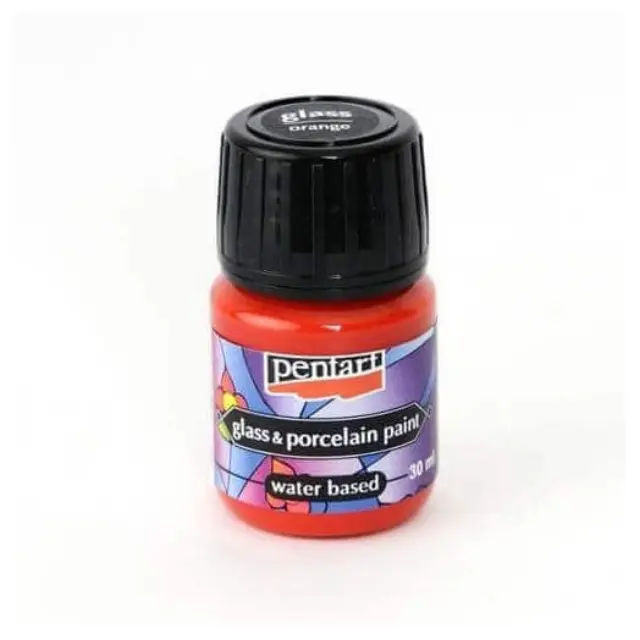 Χρώμα για Γυαλί και πορσελάνη 30ml - Pentart Πορτοκαλί