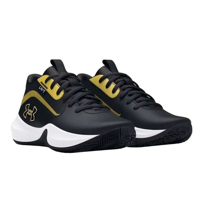 Under Armour Lockdown 7 (GS) (3028513-001) - Μαύρο-Χρυσό 3