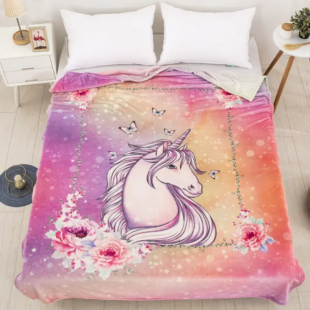 Κουβέρτα 160x220 Μονή Fleece Beauty Home 6114 Ροζ 100% Πολυέστερ