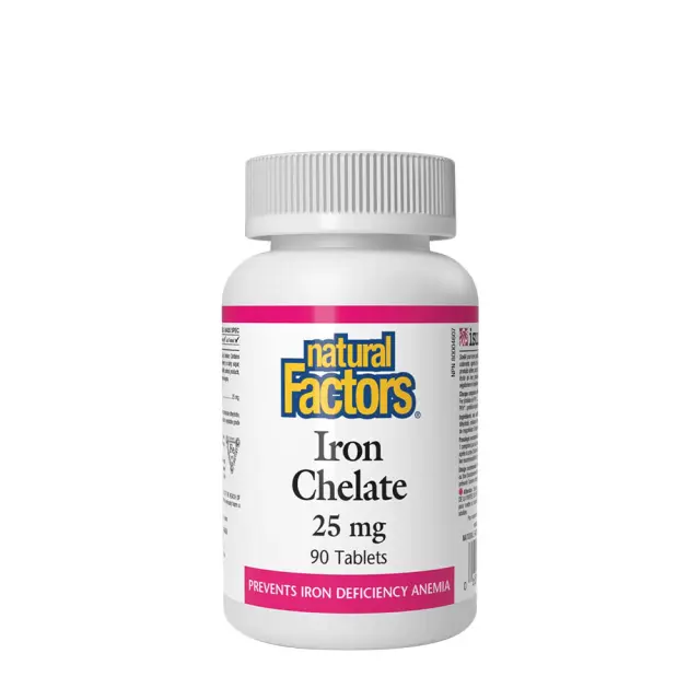 Natural Factors Iron Chelate 25 mg