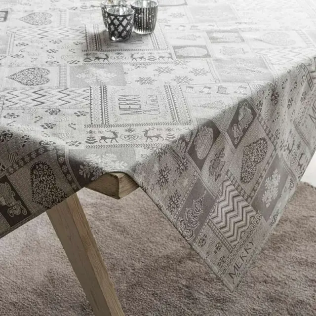 ΤΡΑΠΕΖΟΜΑΝΤΗΛΟ 135X135 GREY GOFIS HOME 3
