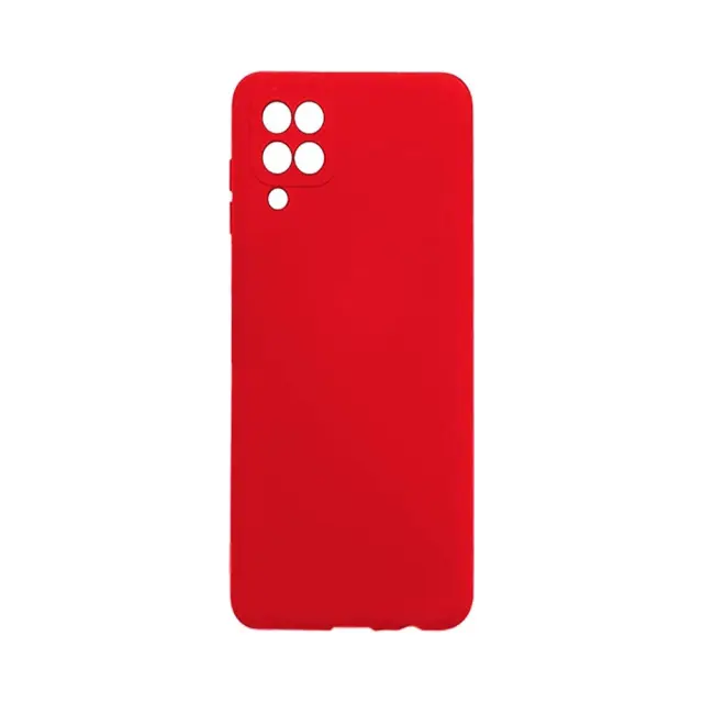 Θήκη Σιλικόνης OEM Liquid Silicone για Samsung Galaxy A12 / M12 Κόκκινη