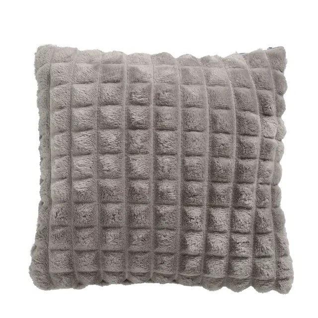 Διακοσμητικό Μαξιλάρι 40x40 Fleece Με Γέμιση Das Home 1359 Grey 100% Πολυέστερ
