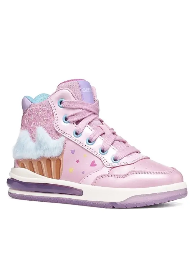 Παιδικό Παπούτσι για Κορίτσι Geox J Sketlite Girl Pink (Μεγέθη 24-33) ΡΟΖ 2