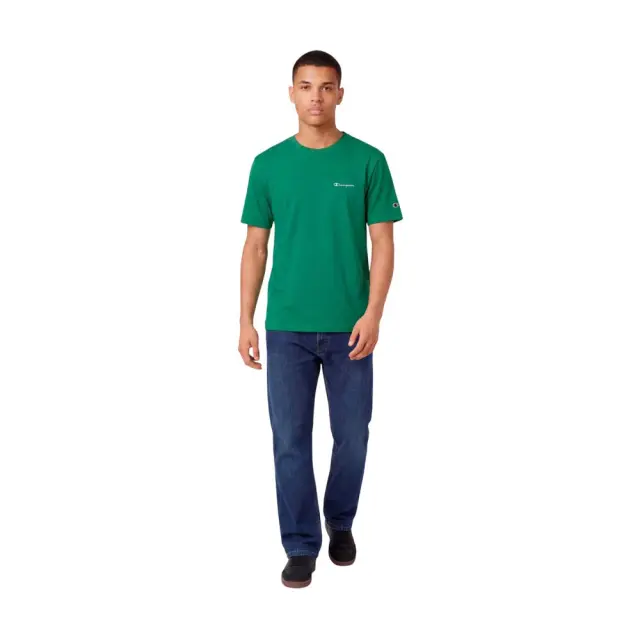 Champion Men's Standard Fit Chest Logo Shortsleeve T-Shirt Πράσινο 221798-GS108 (Champion) 3