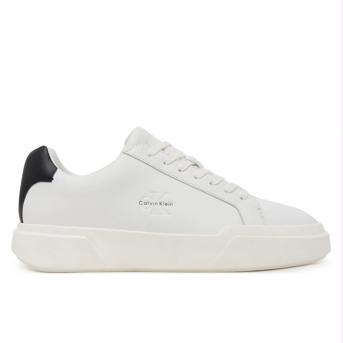 Calvin Klein - Ανδρικά Sneakers Chunky Cupsole Laceup Lth YM0YM01344-06X Λευκό - 43