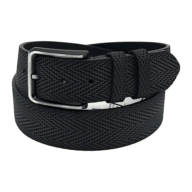 Μαύρη Δερμάτινη Ζώνη Full Grain 4 cm
