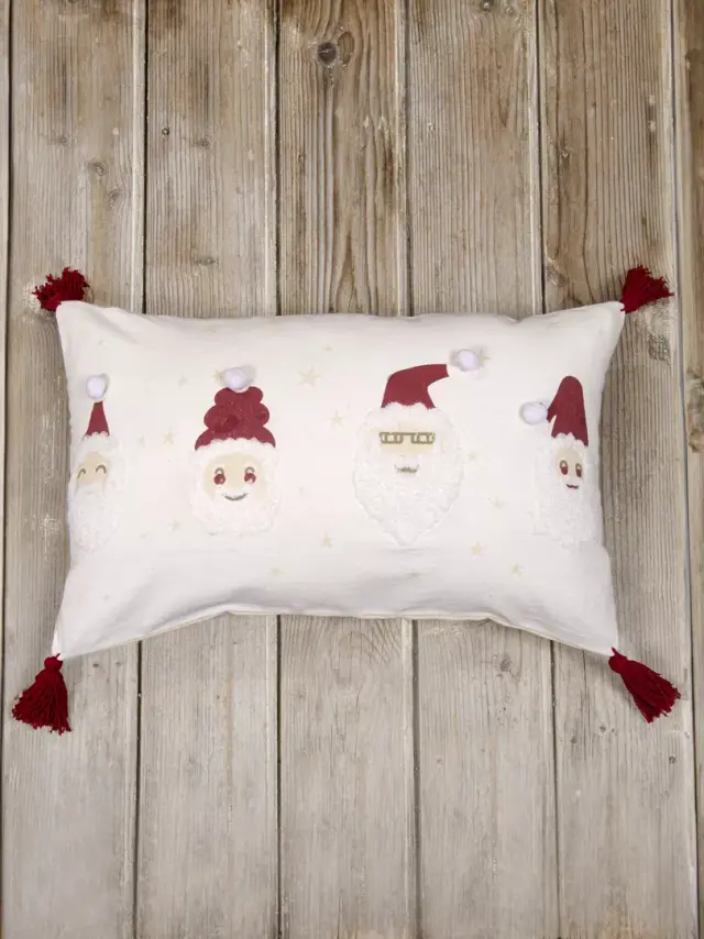 Διακοσμητική Μαξιλαροθήκη 35x55 Christmas Nima Happy Santa 80% Βαμβάκι-20% Πολυέστερ