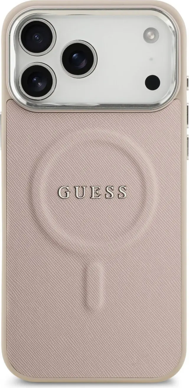 Guess PU Saffiano MagSafe Case for iPhone 17 Pro Max Pink 2
