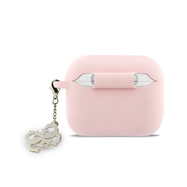 Guess 4G Charm Silicone Case for AirPods Pro 3 Pink 2