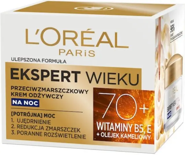 L'Oreal Paris Κρέμα Προσώπου Νυκτός για Ενυδάτωση, Αντιγήρανση & Σύσφιξη 50ml