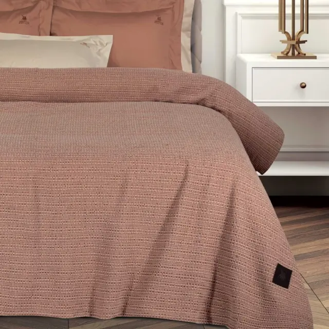 Κουβέρτα Μονή 160x240 Πικέ Essential Greenwich Polo Club 4459 Salmon 100% βαμβακερό 2