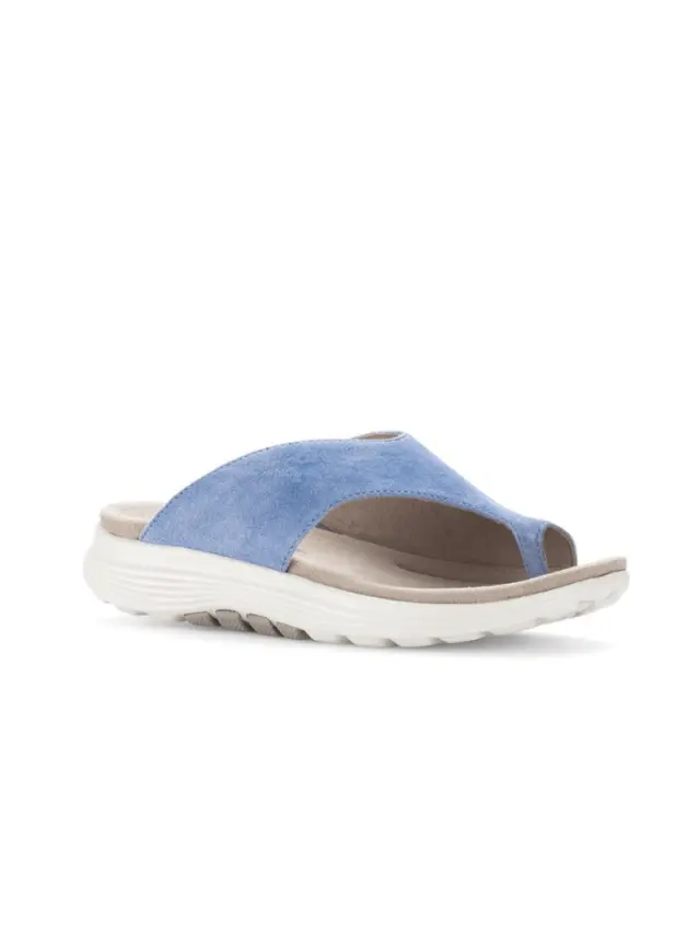Gabor Παντόφλες Γυναικείο δέρμα Nubuck Μπλέ GAB/46812 26-ARKTIS 2